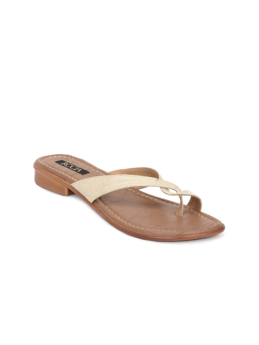 Rocia Women Brown & Beige Sandals