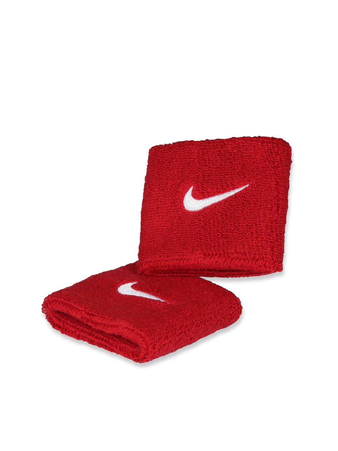 Nike Unisex Swoosh Red Wristbands