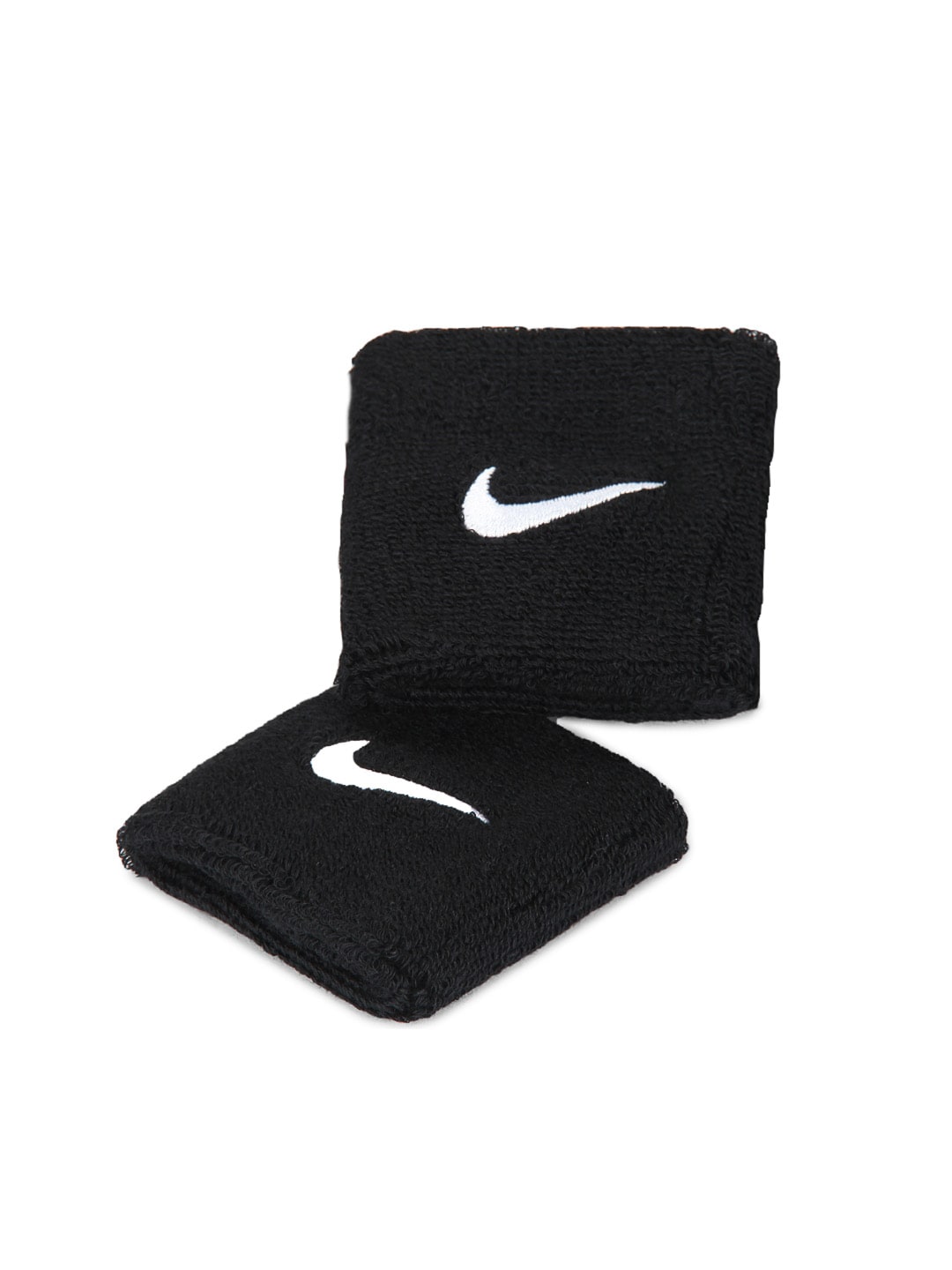 Nike Unisex Swoosh Black Wristbands