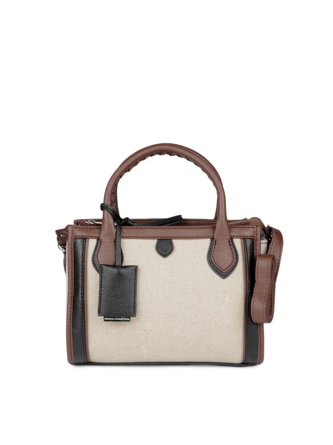 French Connection Women Taupe & Brown Handbag