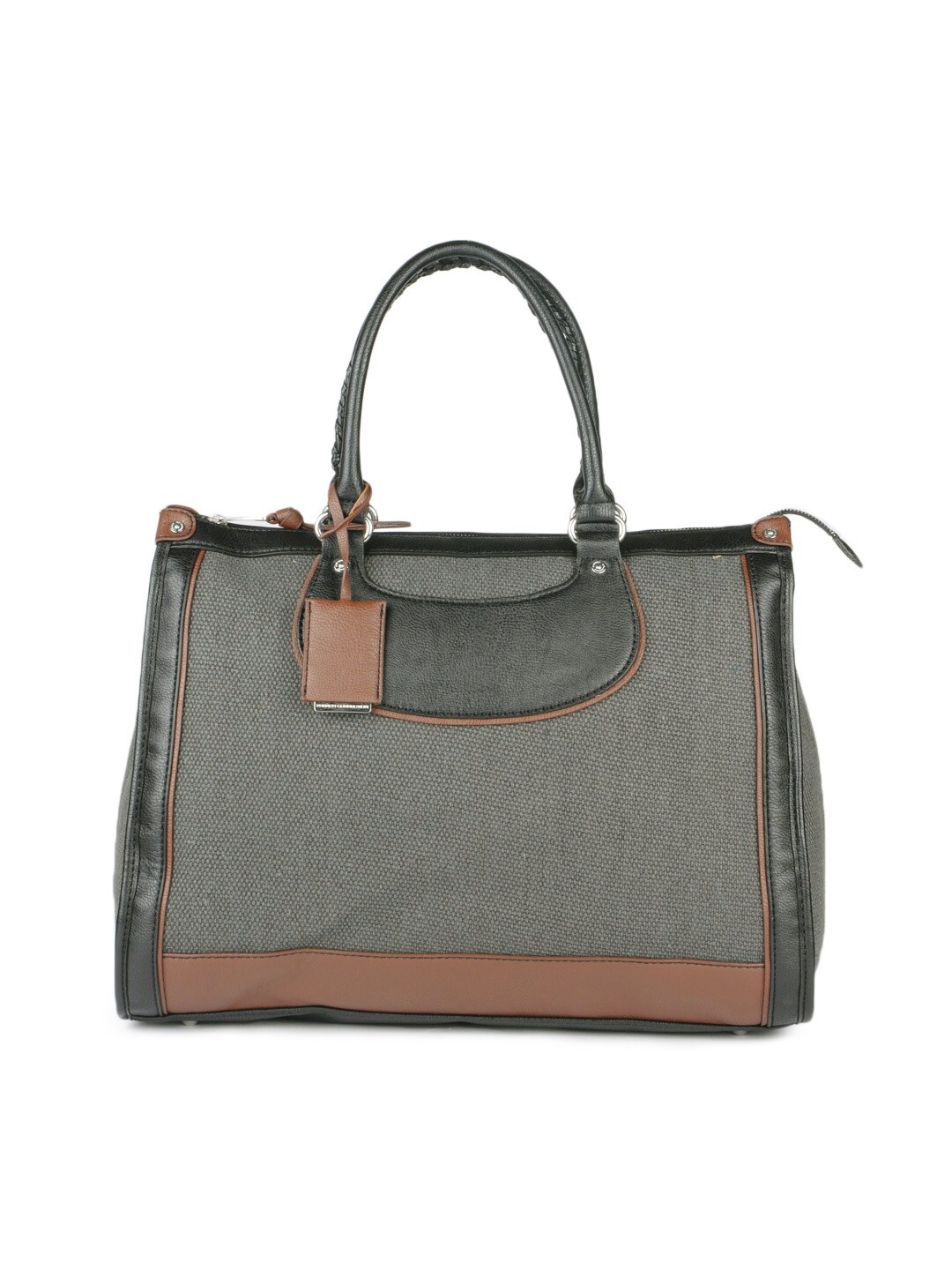 French Connection Women Grey & Brown Handbag