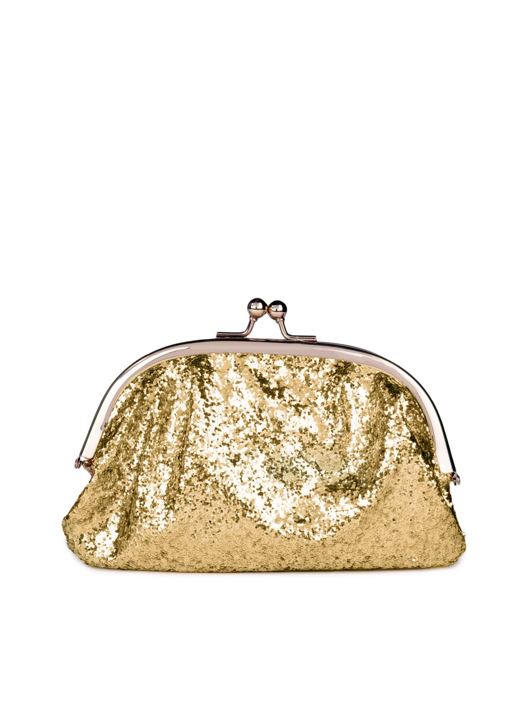 French Connection Women Gold Clutch
