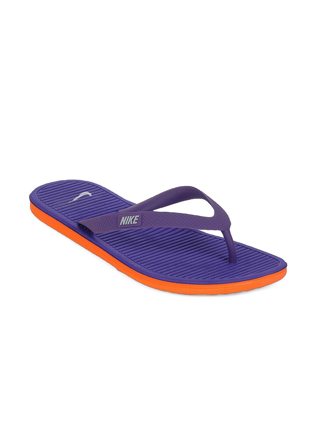 Nike Men Purple Solarsoft Thong Flip Flops