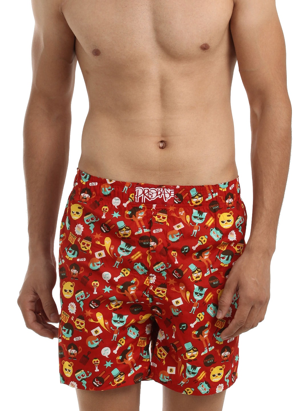 Probase Red Printed Boxers