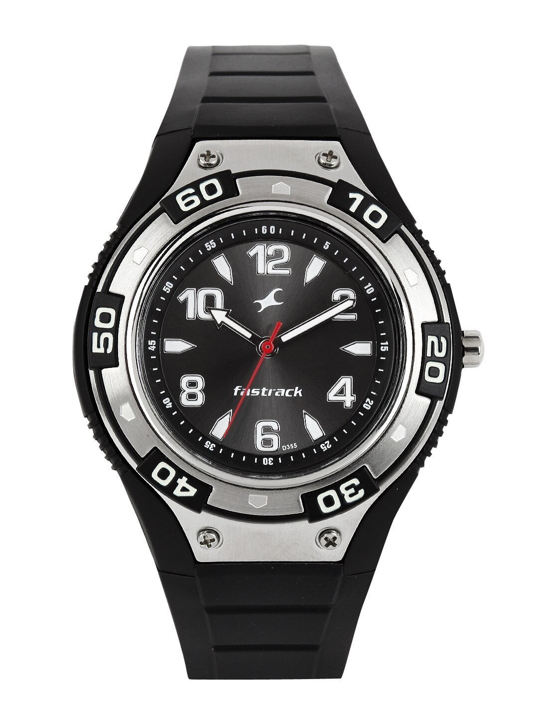 Fastrack Men Gunmetal-Toned Dial Watch N9333PP02