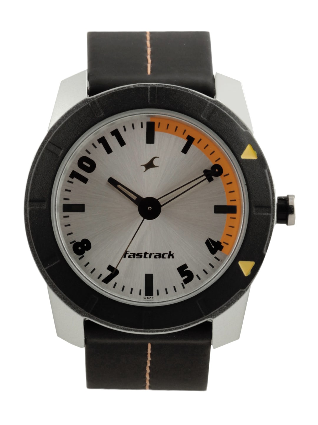 Fastrack Men Gunmetal-Toned Dial Watch NA3015AL01