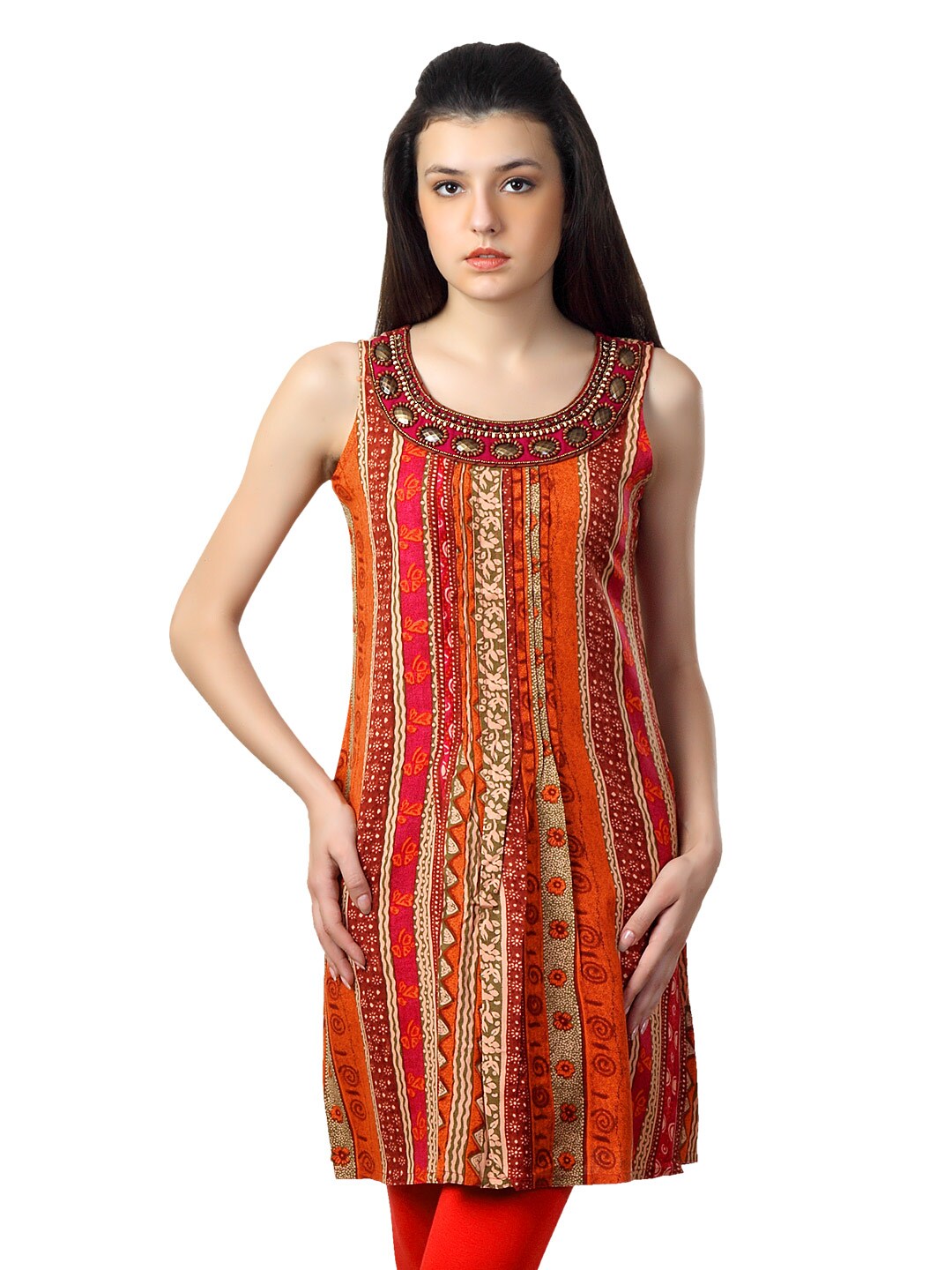 Aneri Women Red Kurta