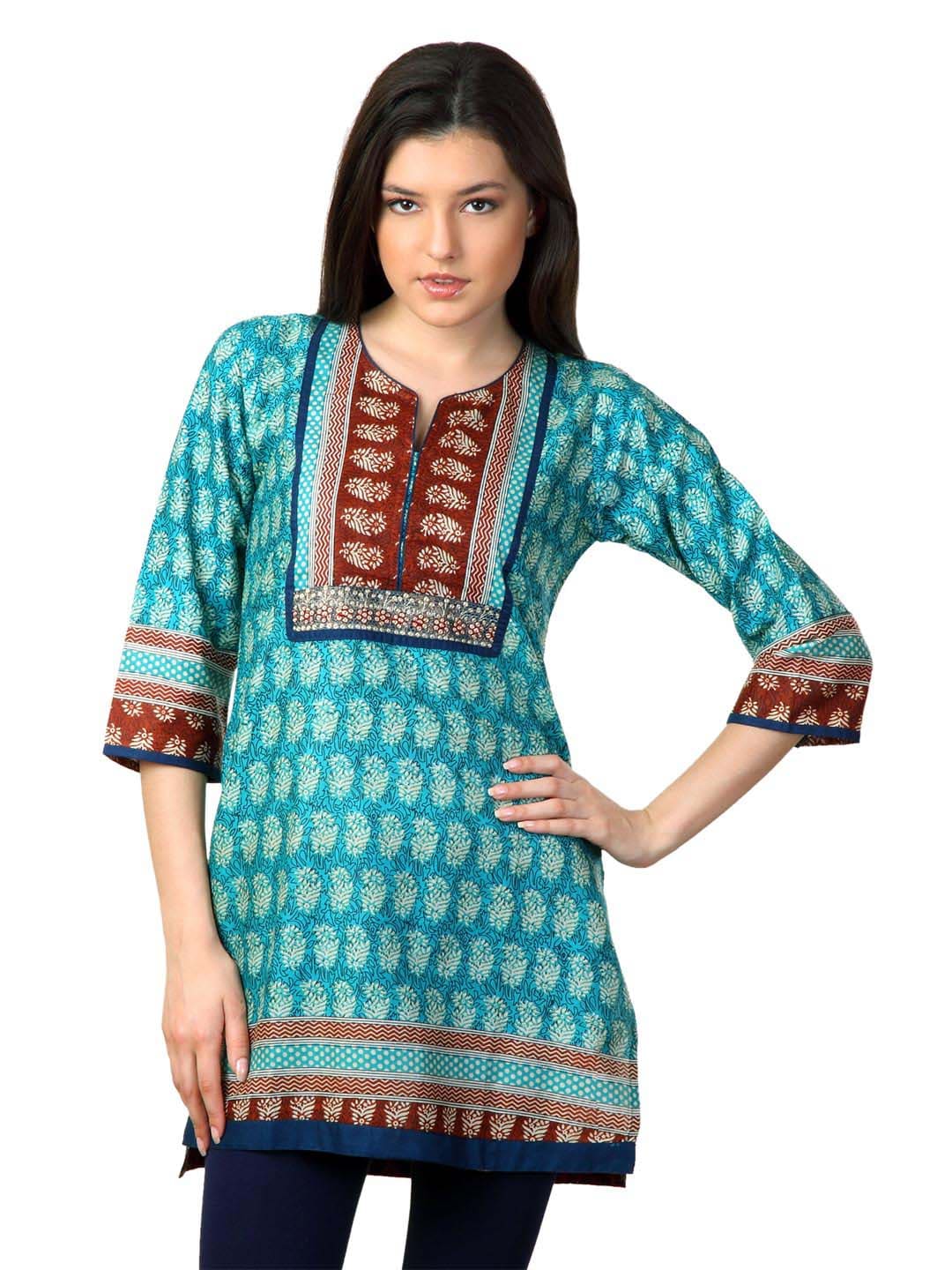 Aneri Women Blue Kurta