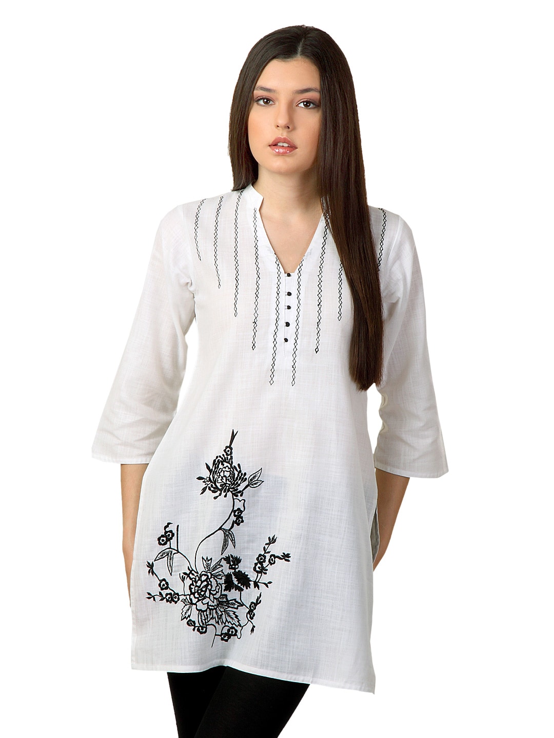 Aneri Women White Kurta