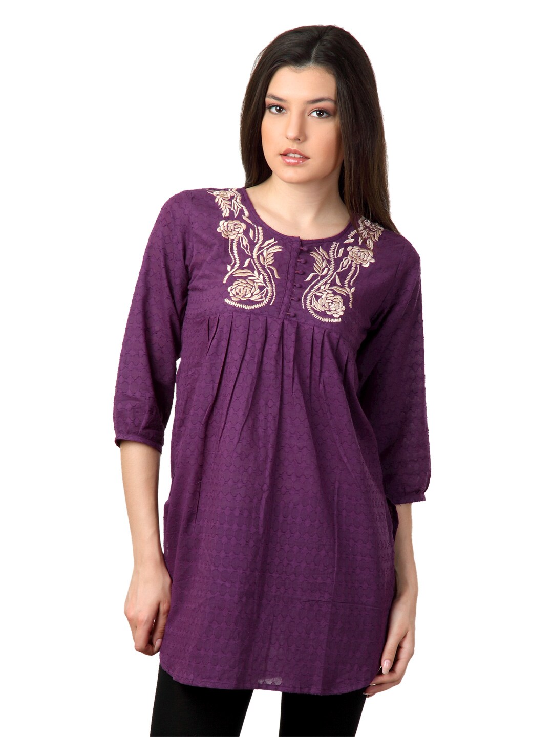 Aneri Women Purple Kurta