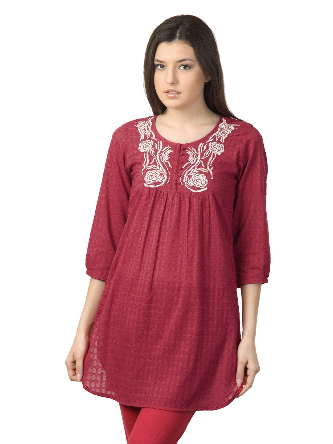 Aneri Women Pink Kurta