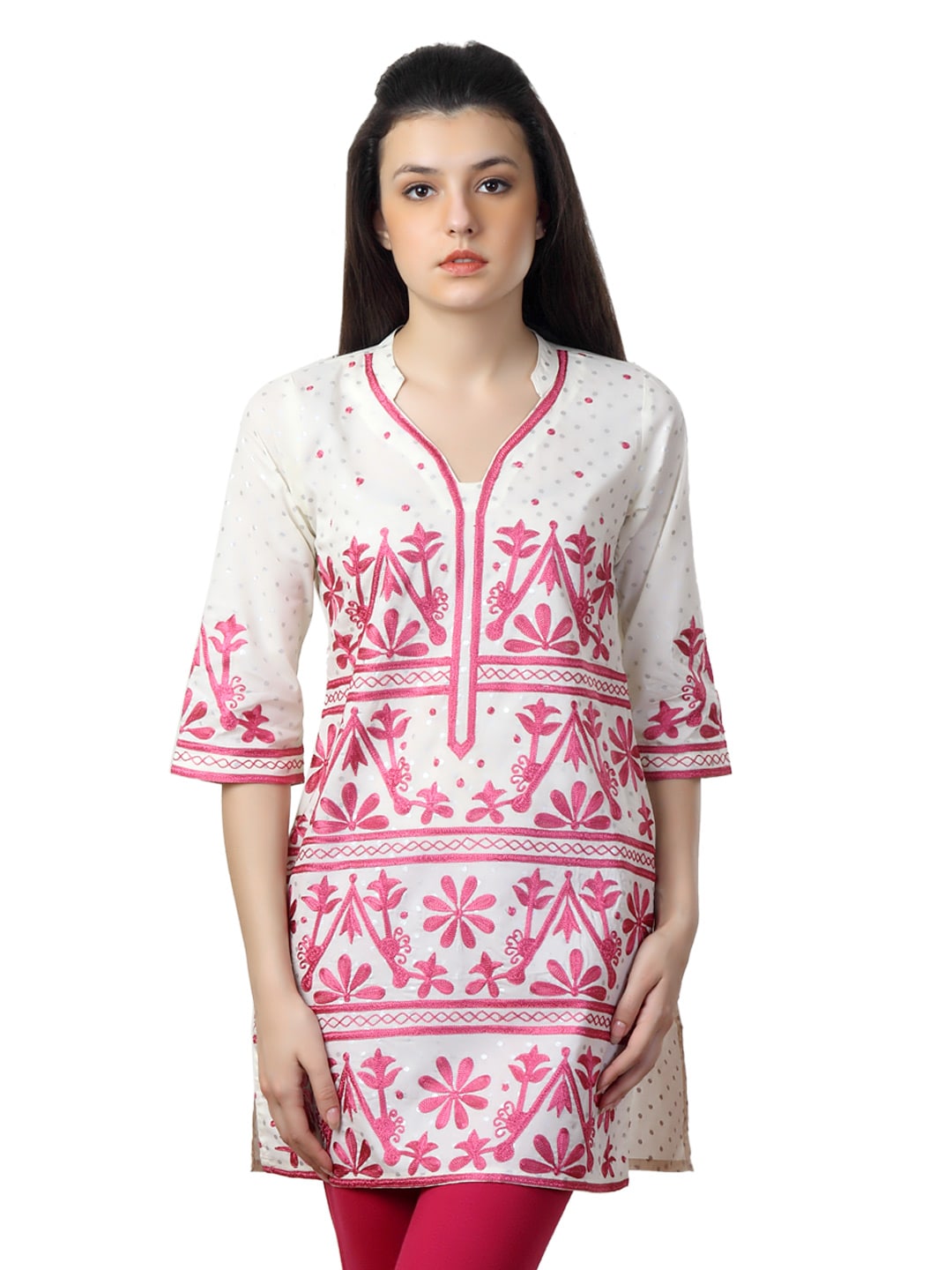 Aneri Women Cream Kurta