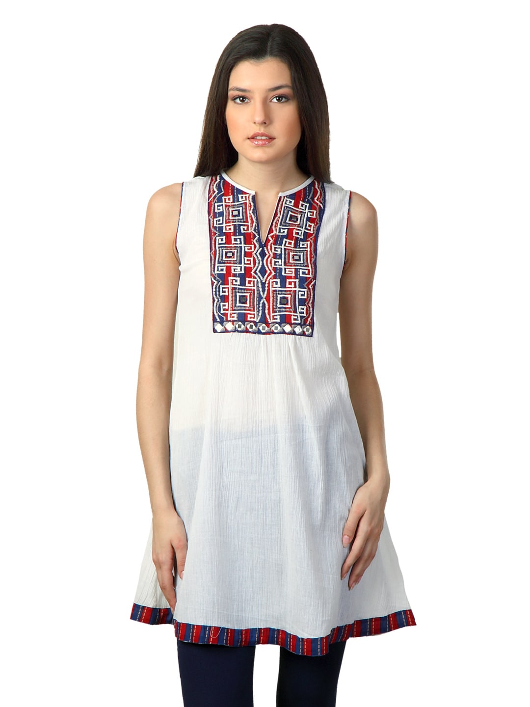 Aneri Women White Kurta