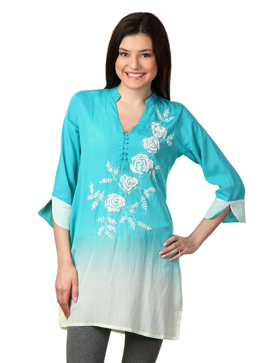 Aneri Women Blue Kurta