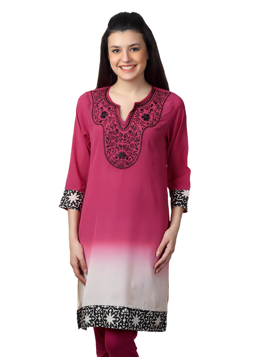 Aneri Women Pink Kurta