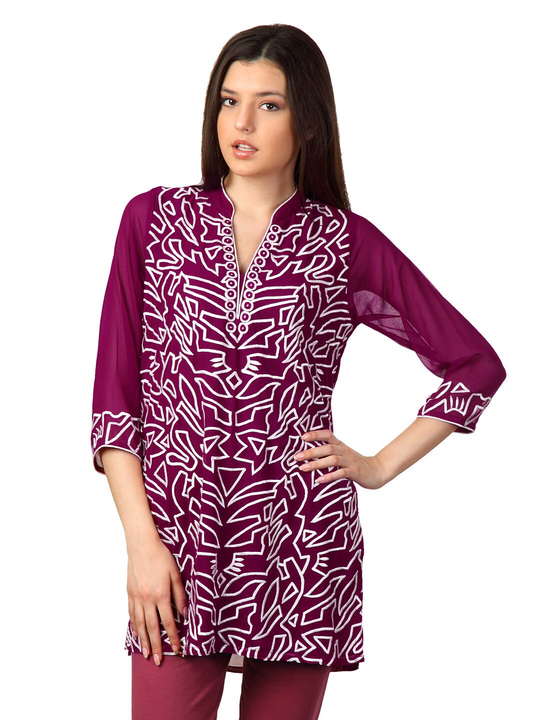 Aneri Women Pink Kurta