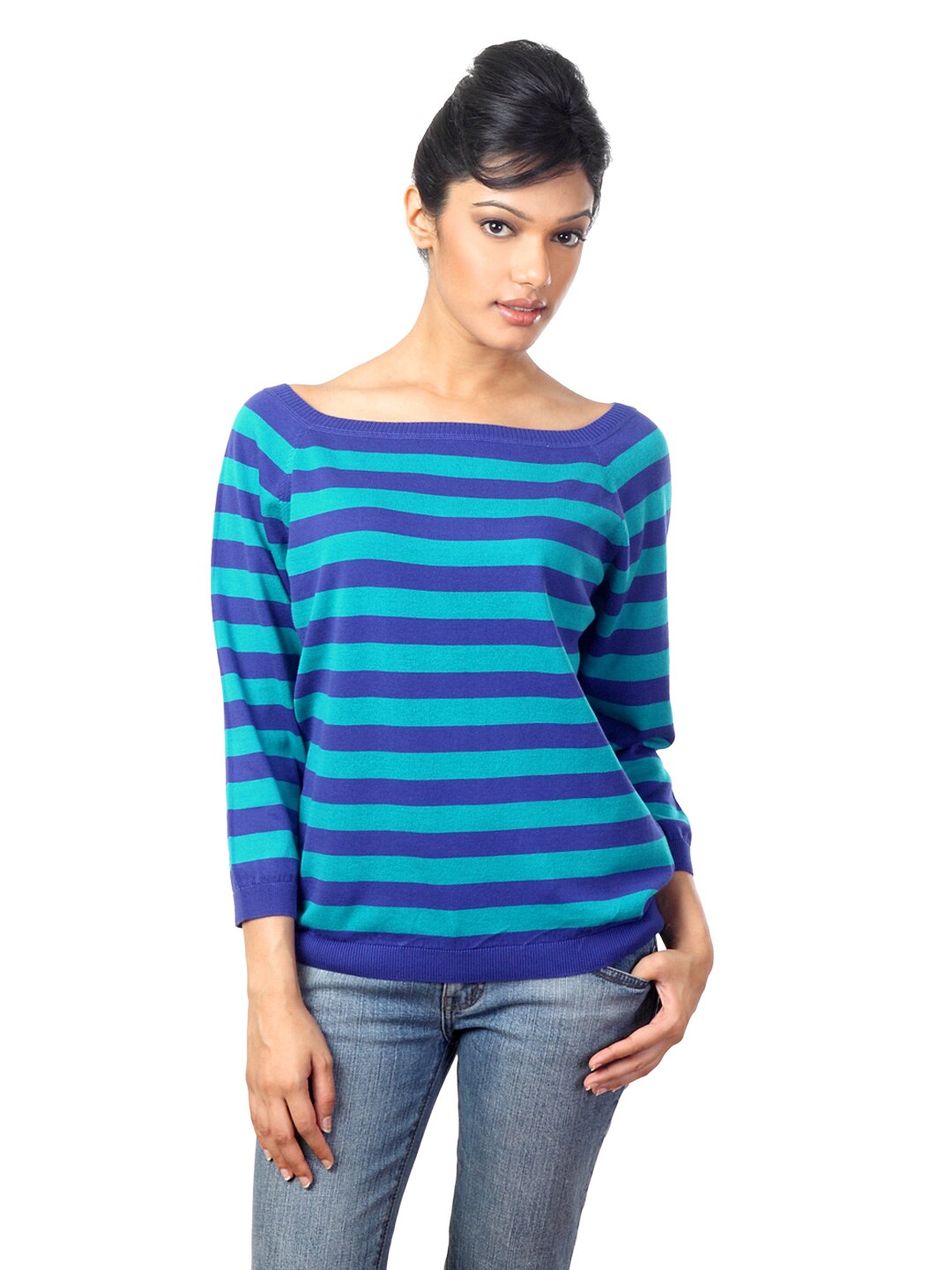 United Colors of Benetton Women Blue Sweater