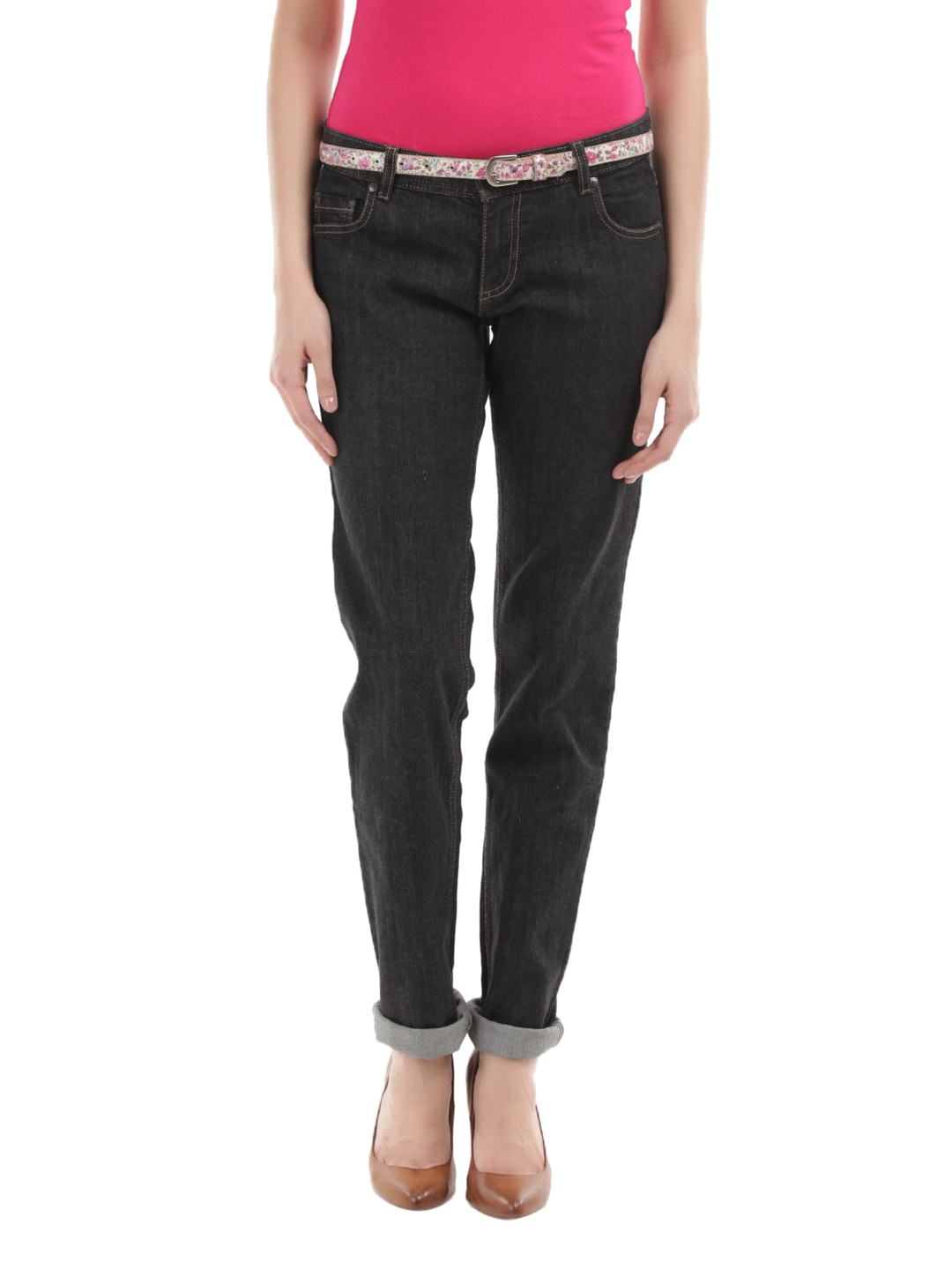 United Colors of Benetton Women Black Jeans