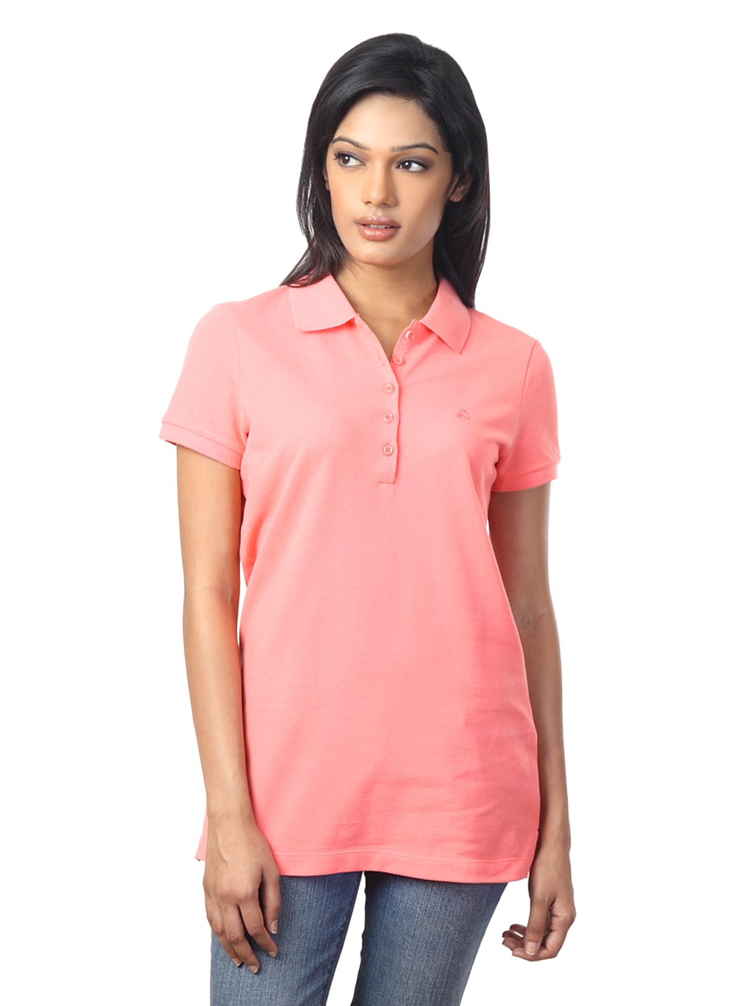 United Colors of Benetton Women Peach T-shirt