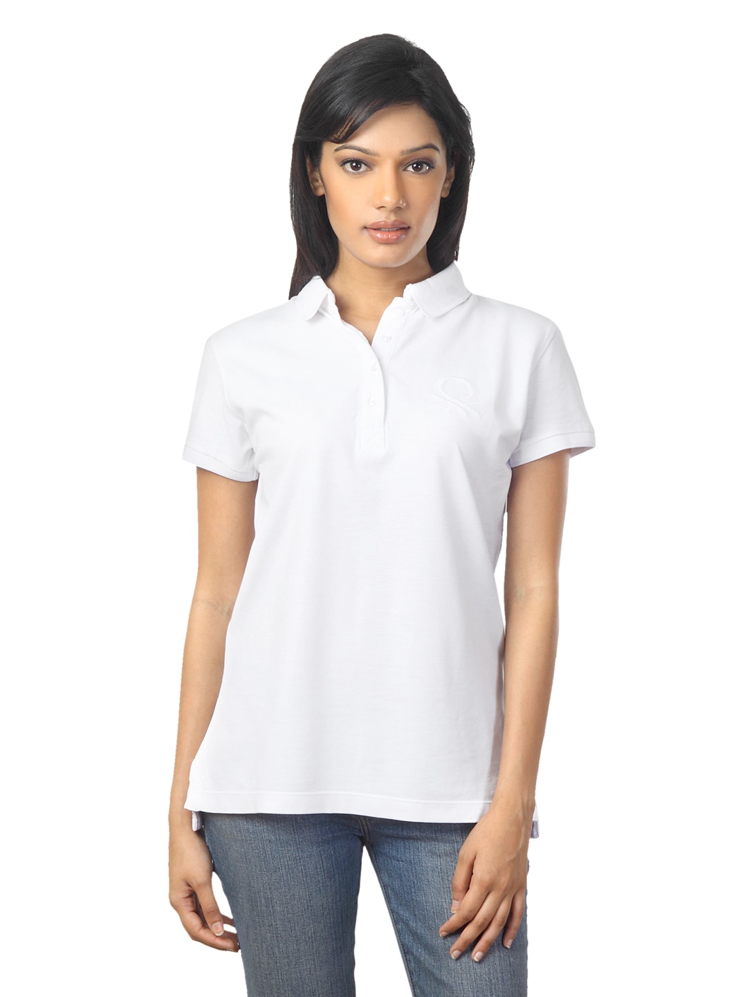 United Colors of Benetton Women White T-shirt