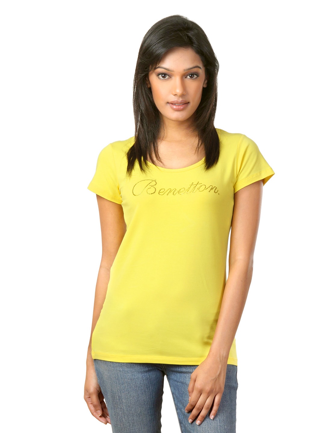 United Colors of Benetton Women Yellow Top