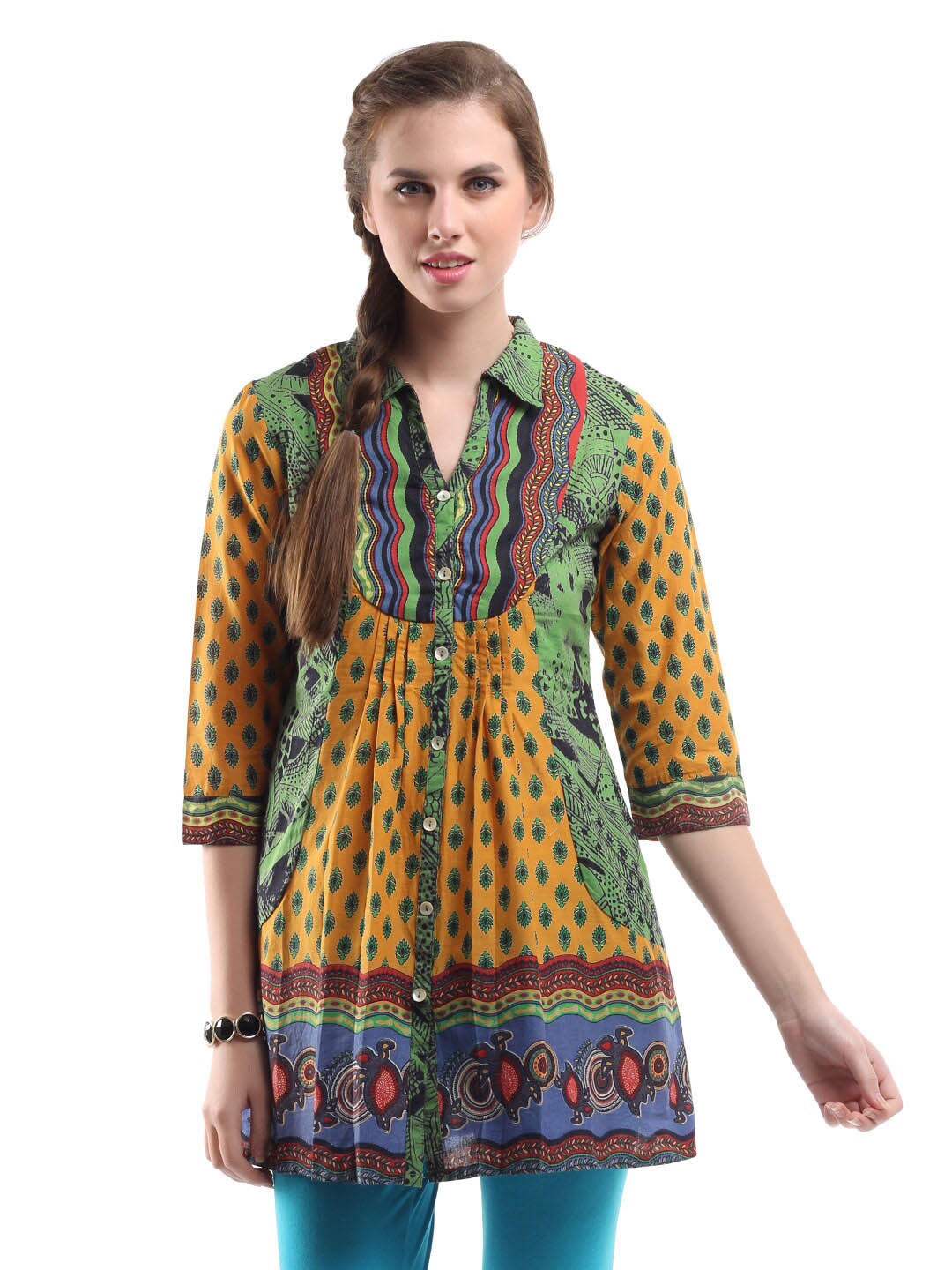 Global Desi Women Mustard Tunic