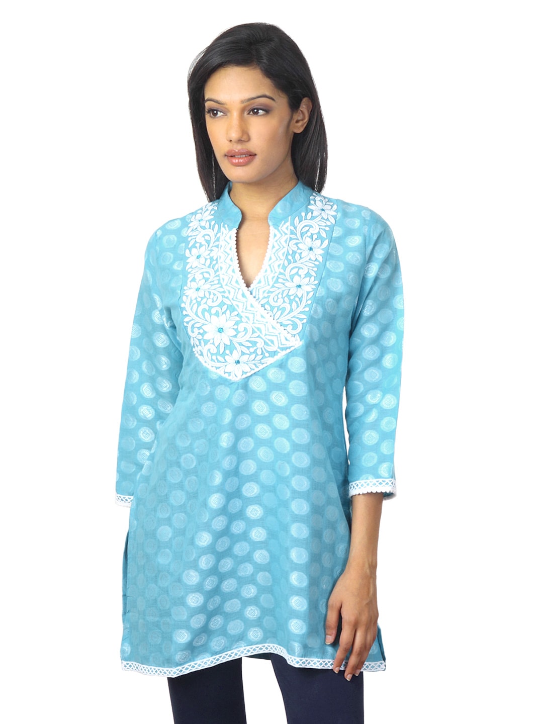 Global Desi Women Blue Tunic