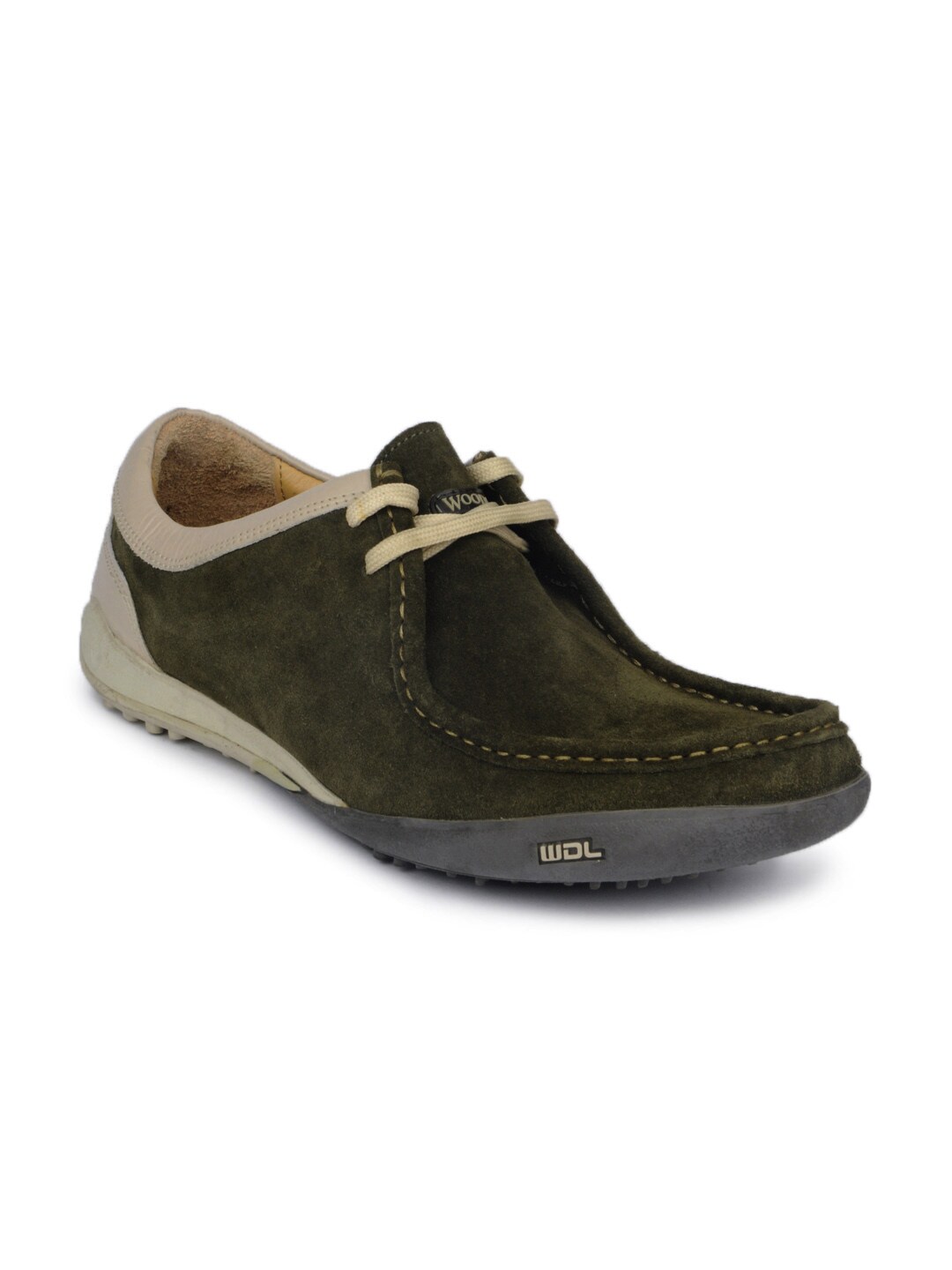 Woodland Men Olive Green Shoes