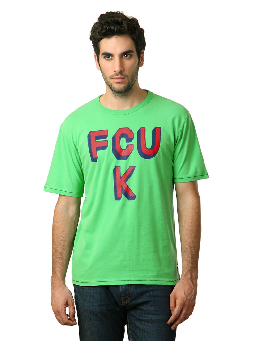 French Connection Men Green T-shirt