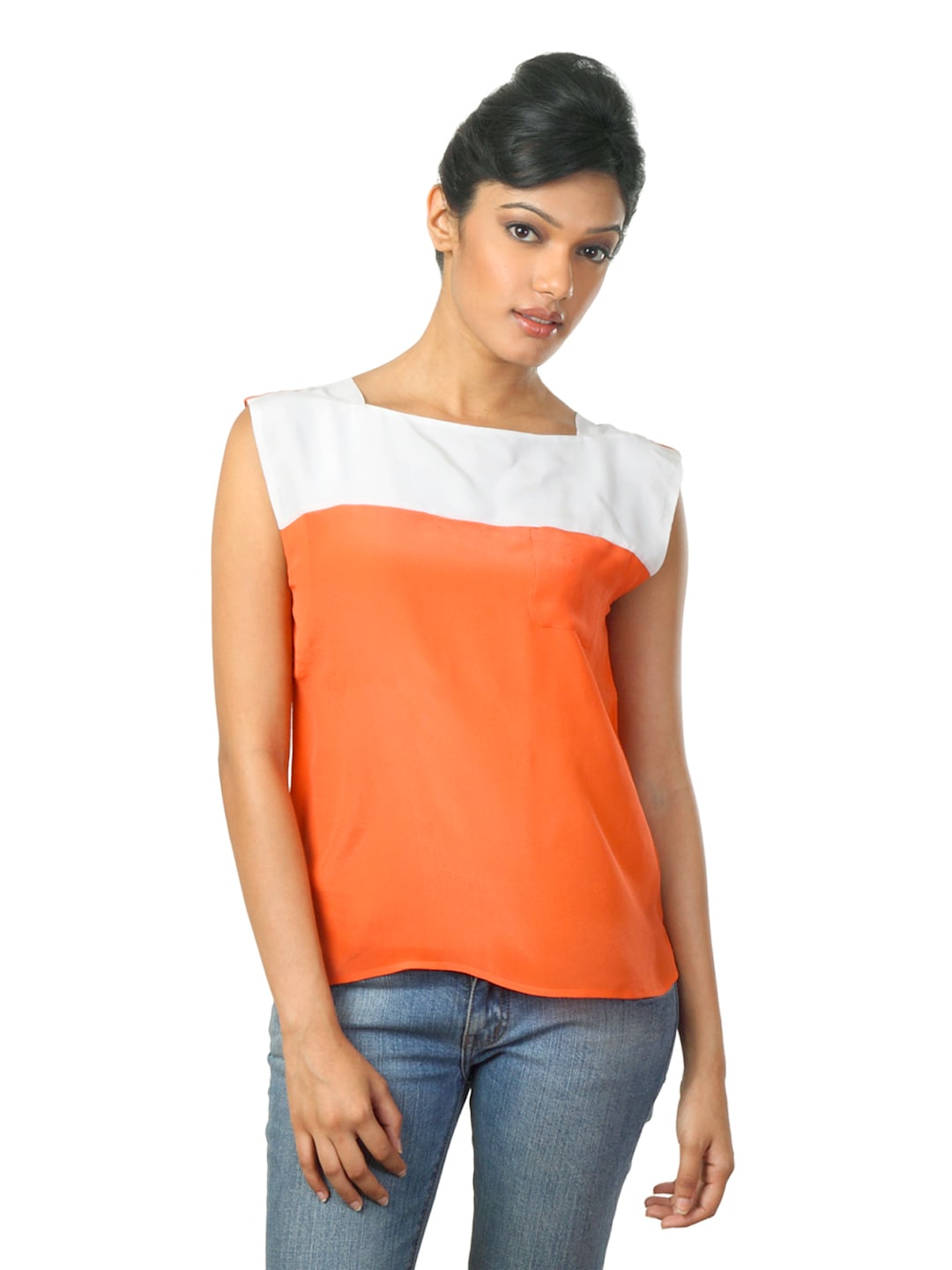 French Connection Women Orange Top