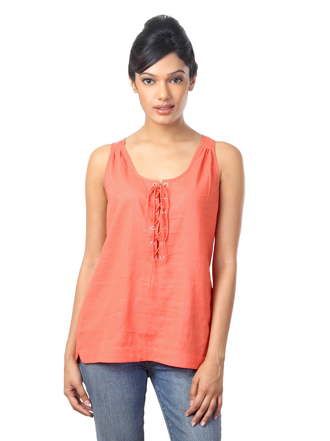 French Connection Women Orange Top
