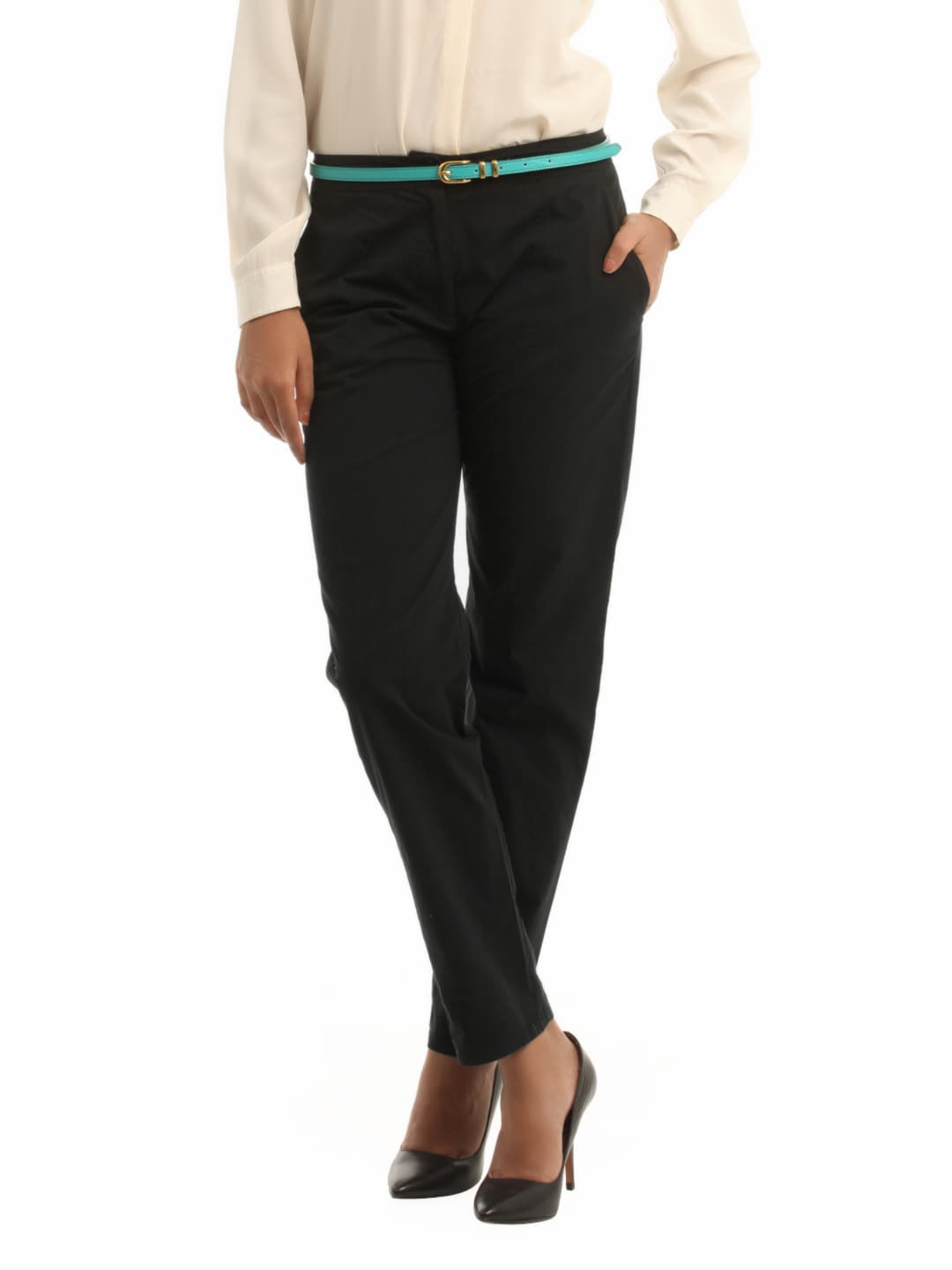 French Connection Women Black Trouser