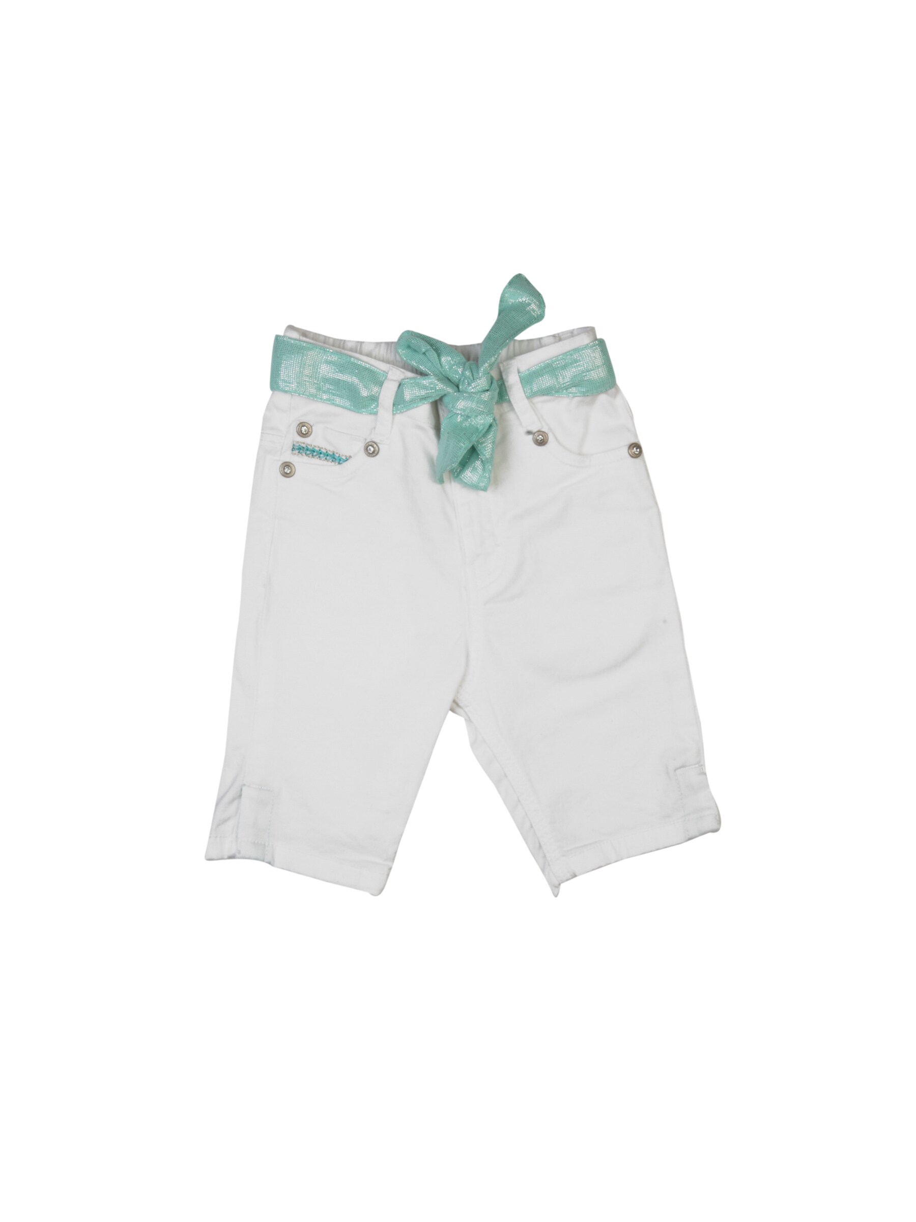 Gini and Jony Girls Fixed Weast White Capris