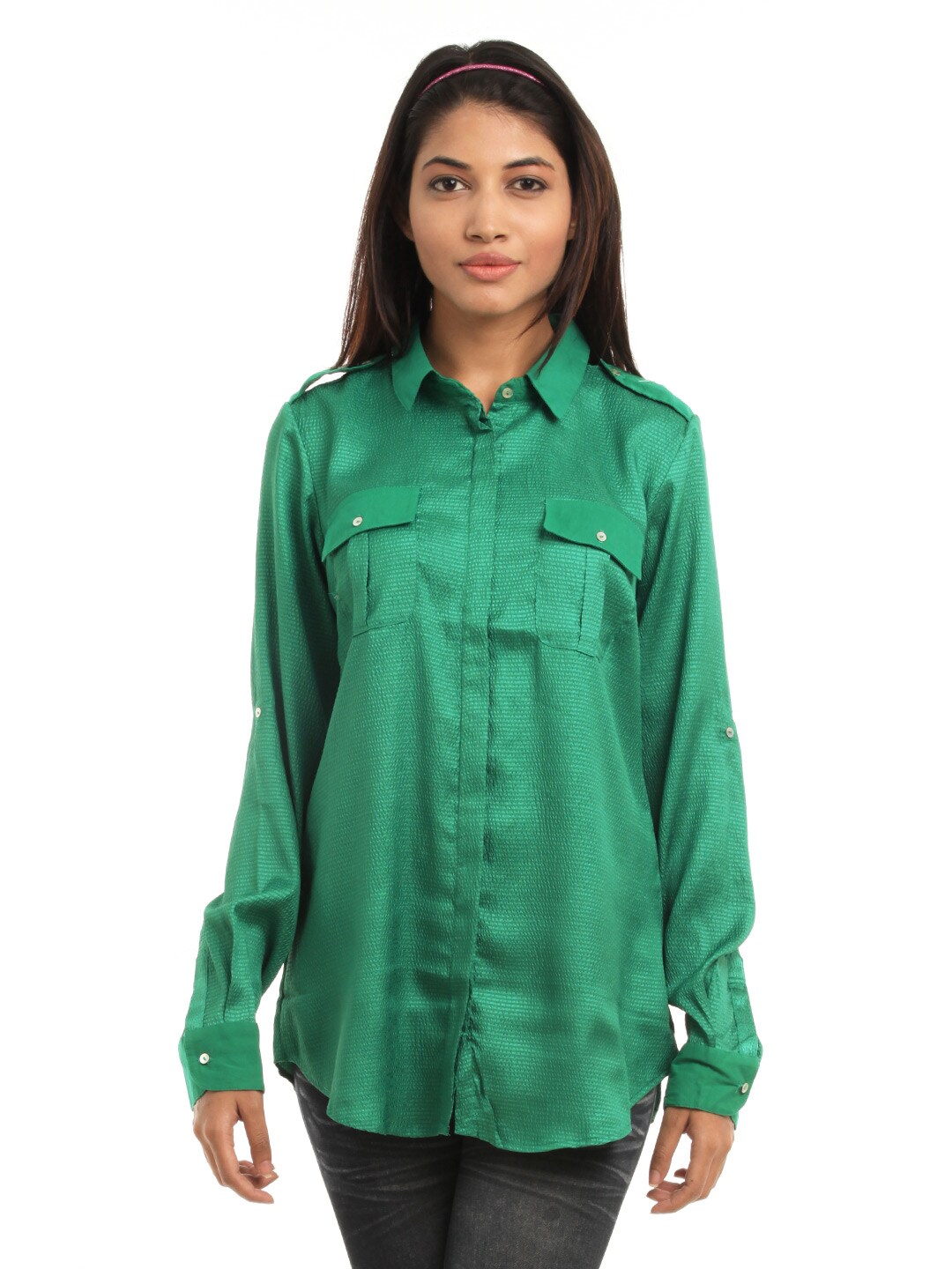 Vero Moda Women Green Shirt