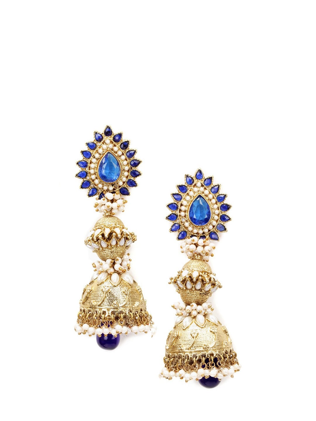 Royal Diadem Royal Blue Earrings