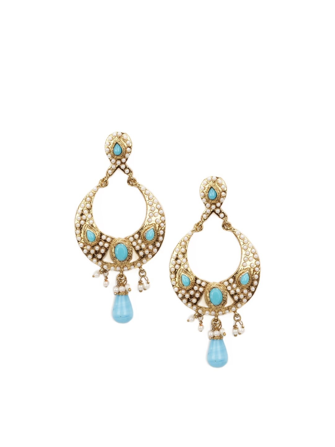 Royal Diadem Blue Earrings