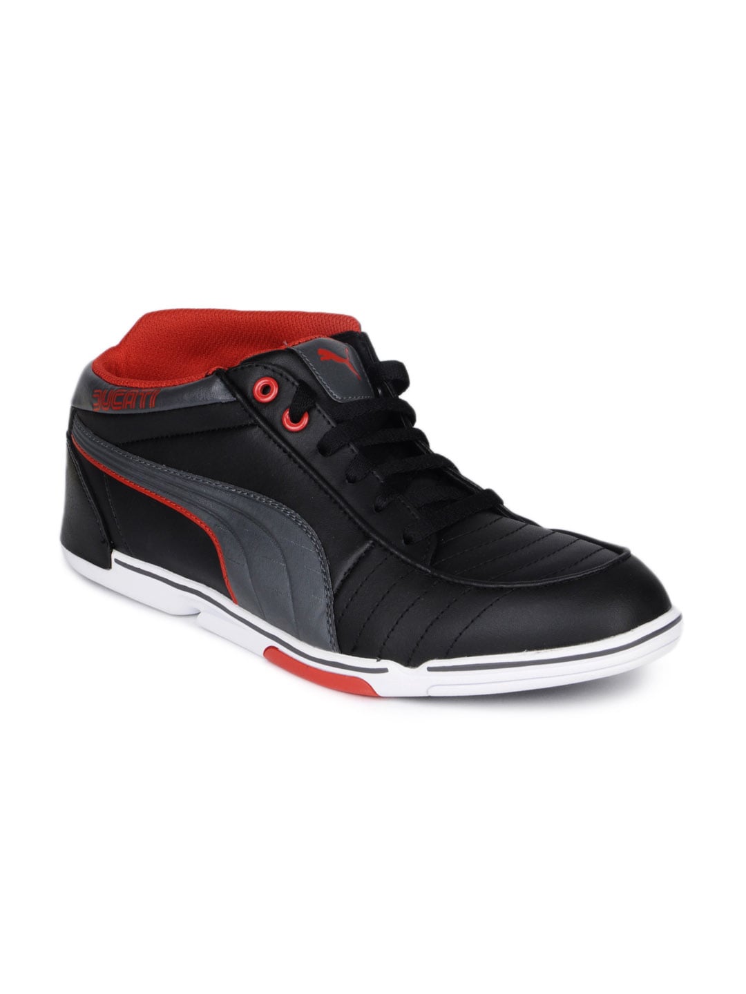 Puma Men Black Mid Ducati Shoes