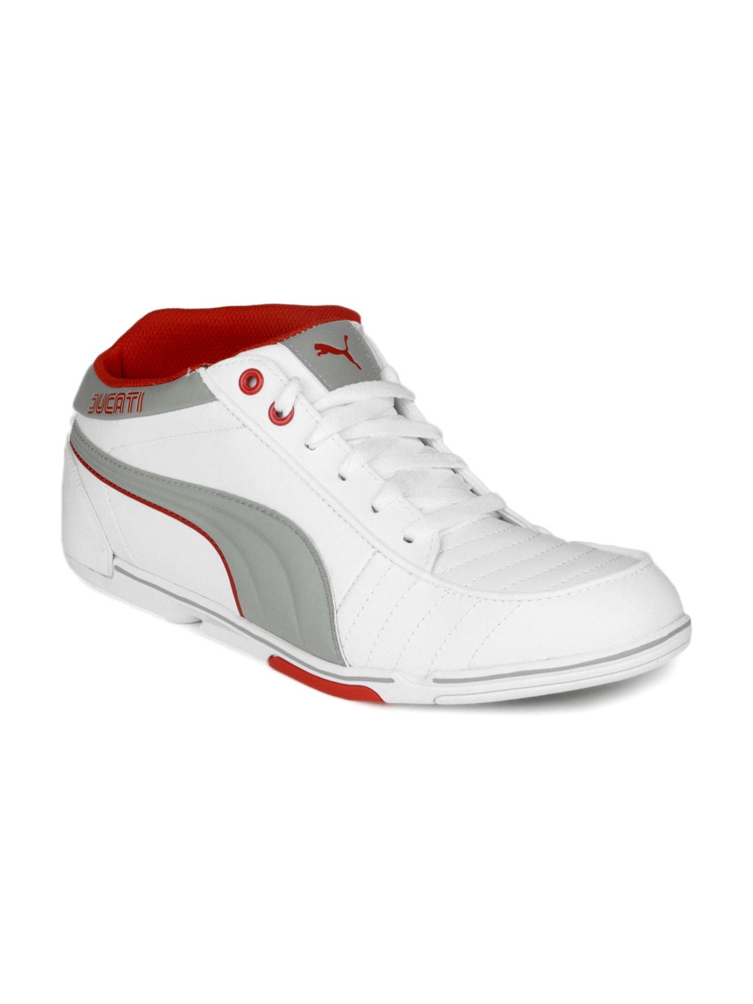 Puma Men White Mid Ducati Shoes