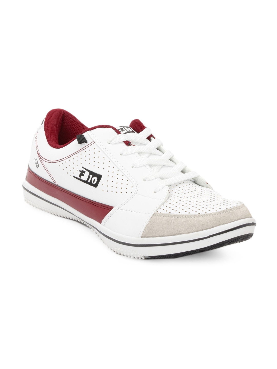 Force 10 Men White & Red Shoes