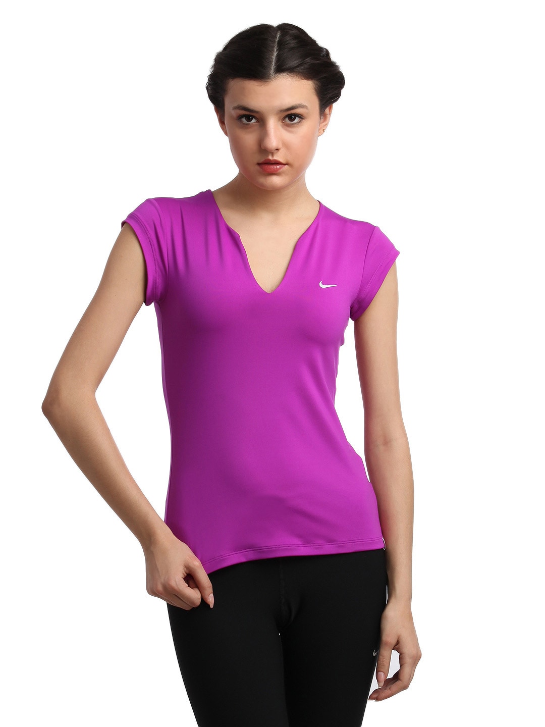 Nike Women Magenta T-shirt