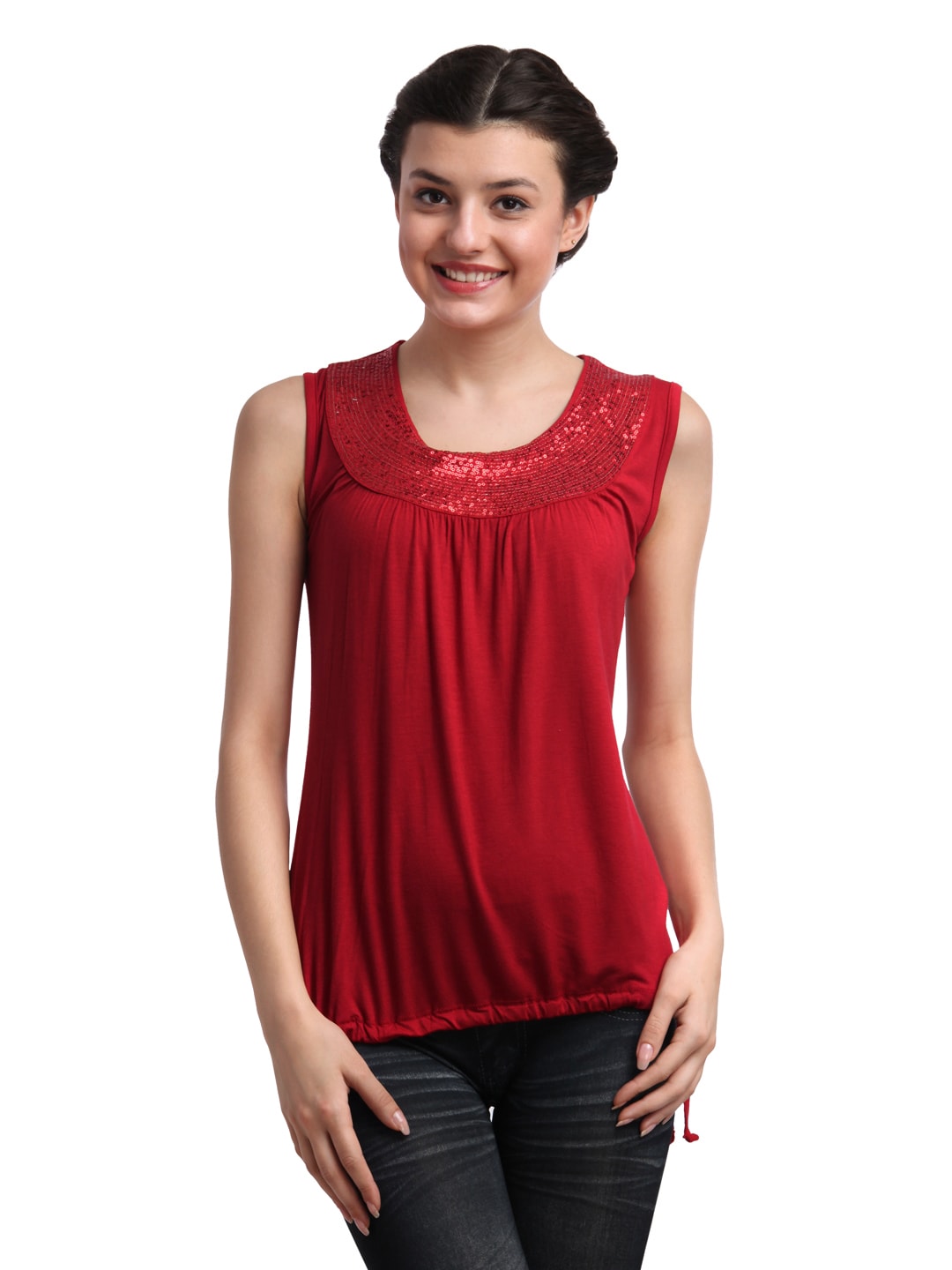 Arrow Woman Red Top