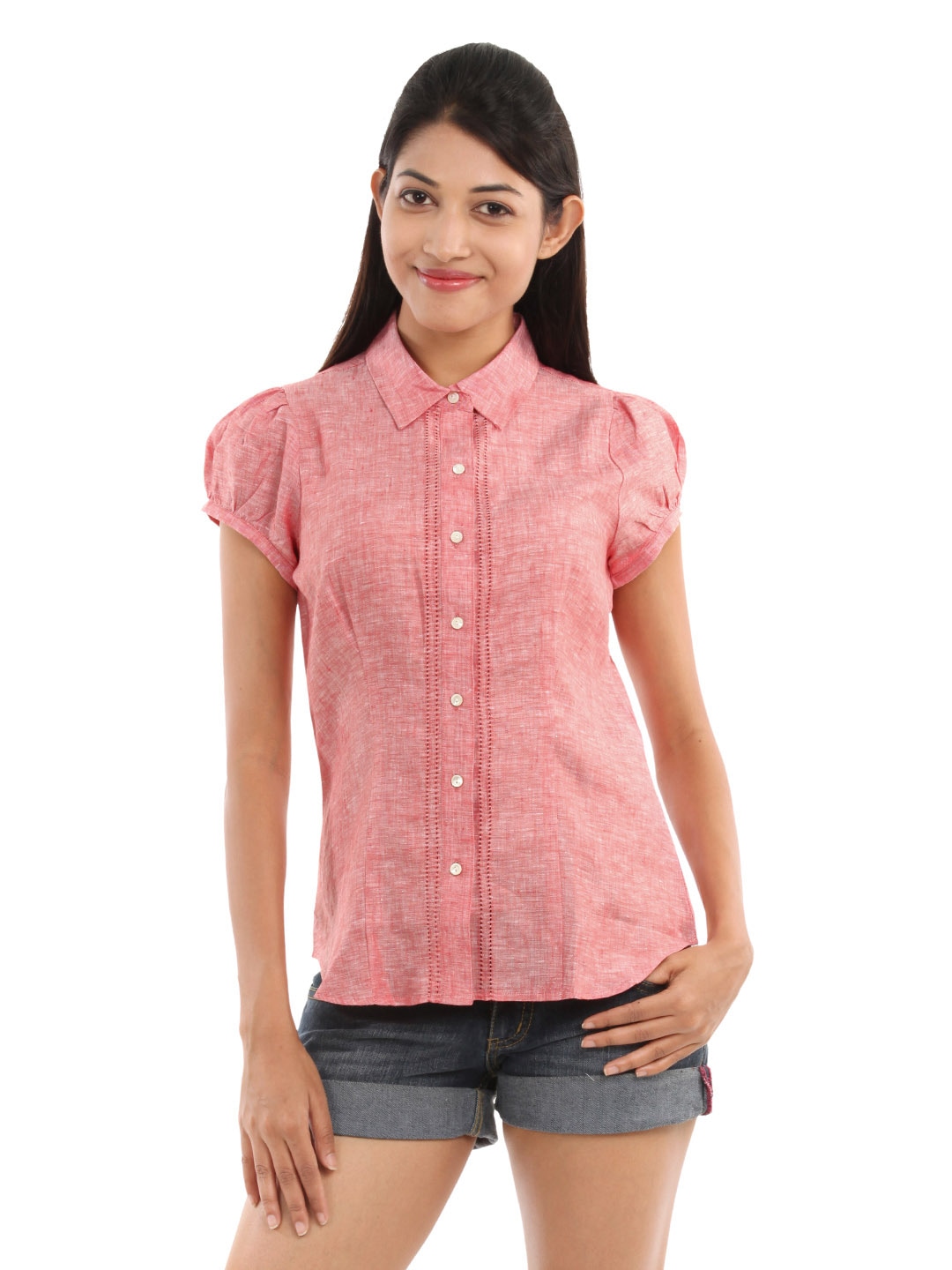 Wills Lifestyle Women Pink Shirt