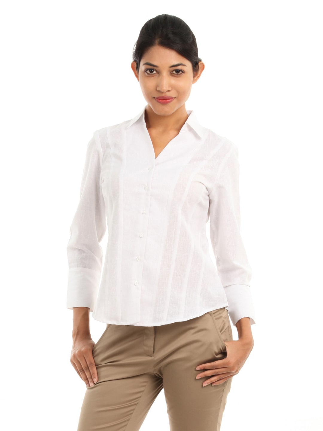 Wills Lifestyle Women Eliza White Shirt