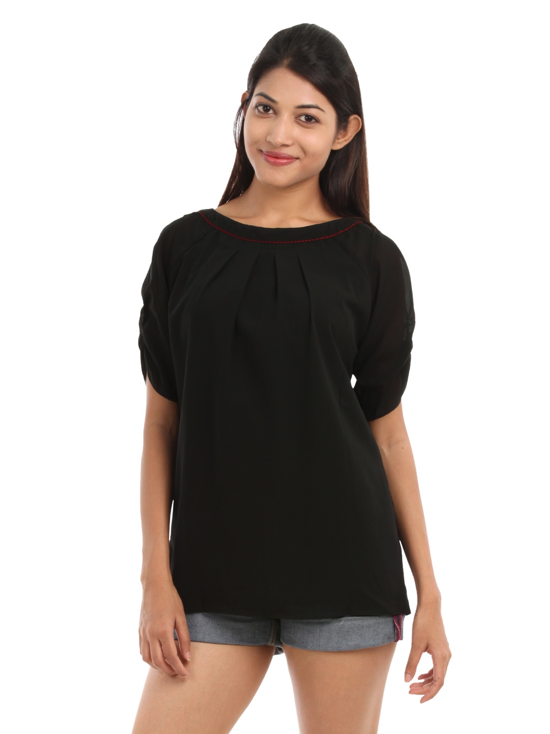 Wills Lifestyle Women Black Top