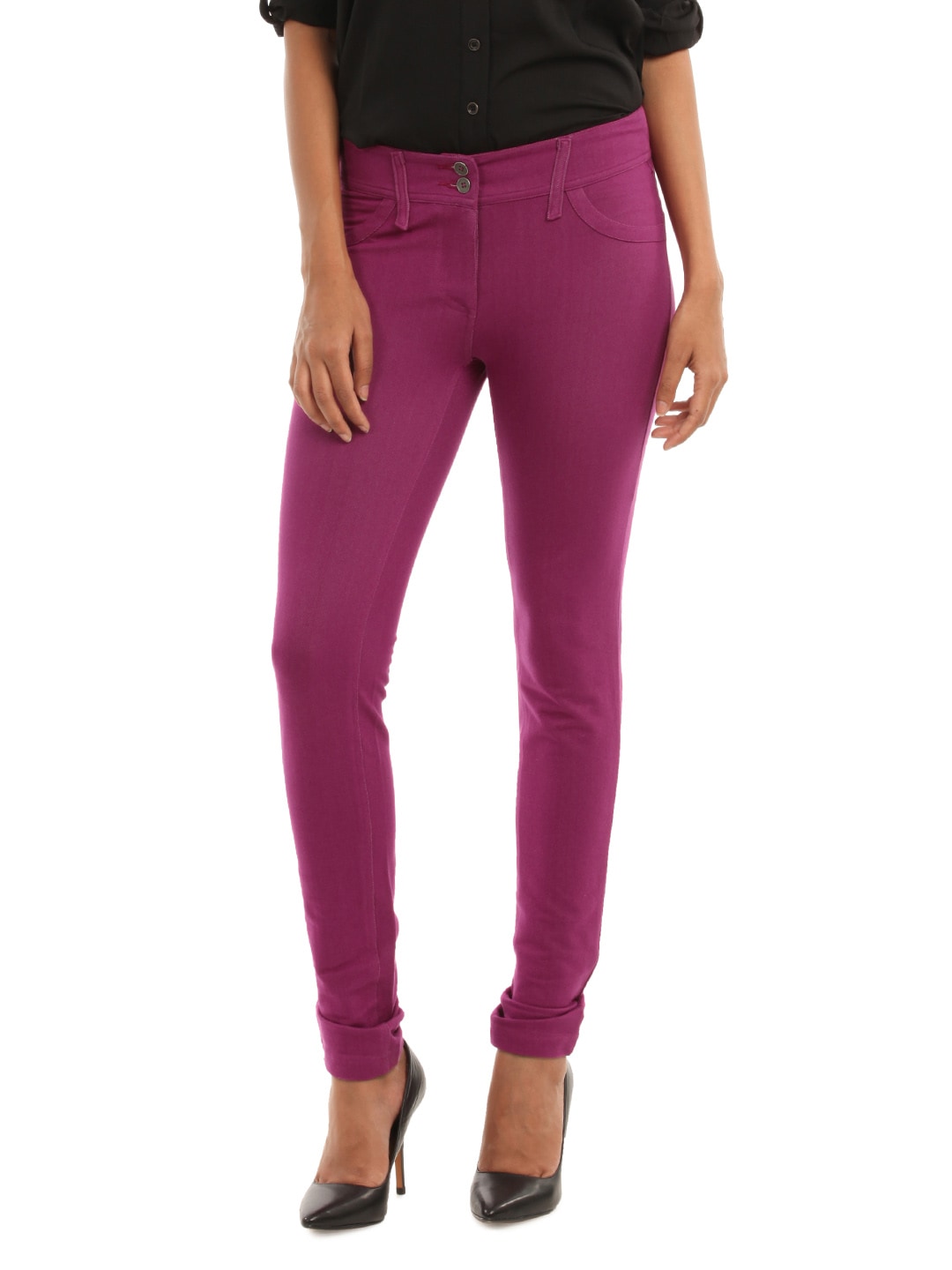 Wills Lifestyle Women Magenta Leggings