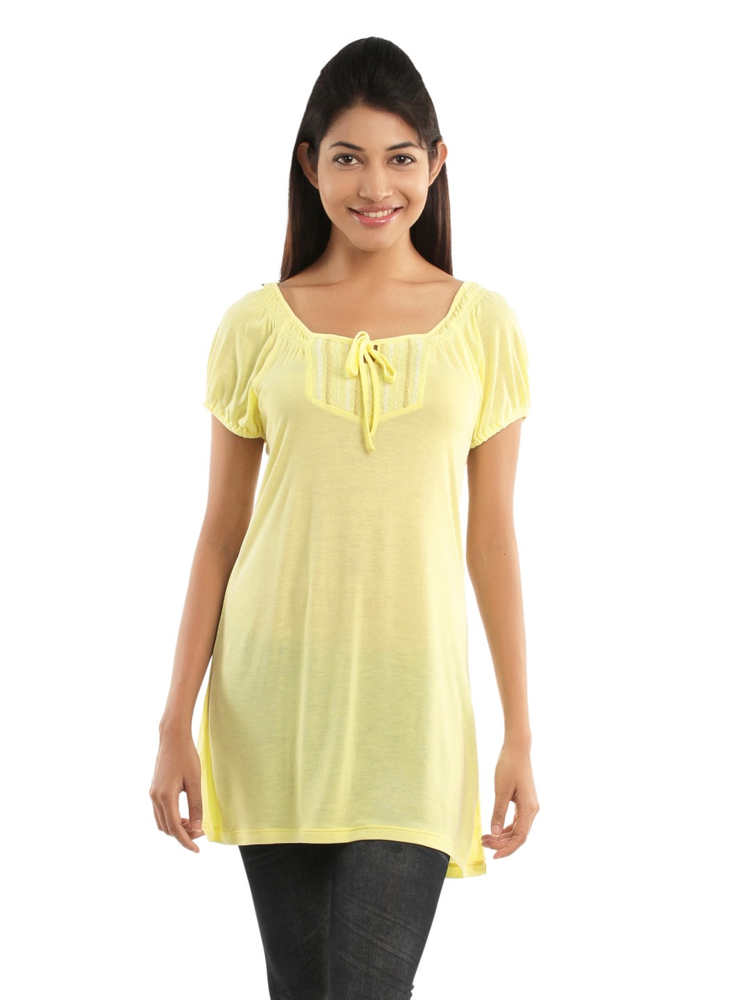 Wills Lifestyle Women Yellow Top