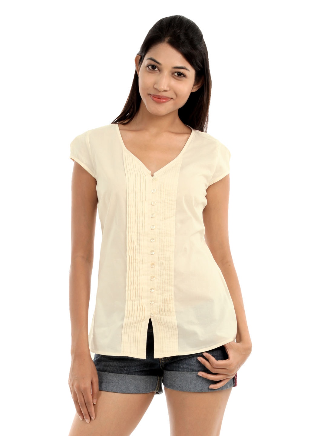 Wills Lifestyle Women Cream Top