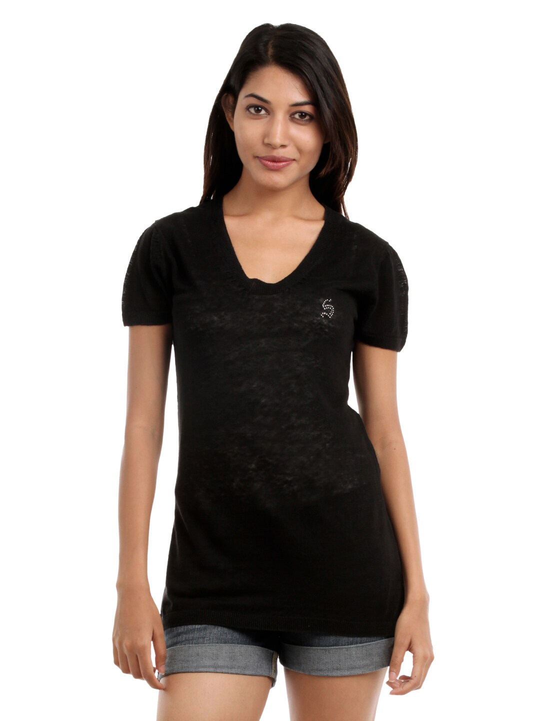 Spykar Women Black Top