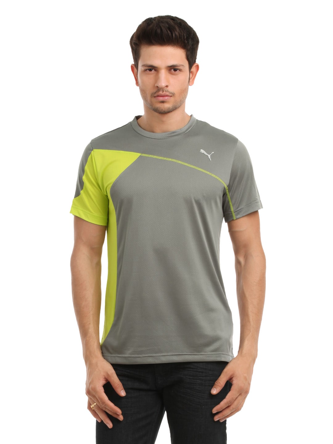 Puma Men Grey Training T-shirt