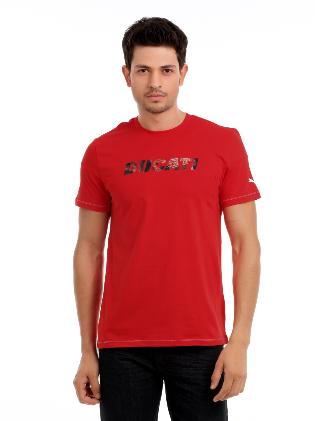 Puma Men Red Ducati Logo T-shirt